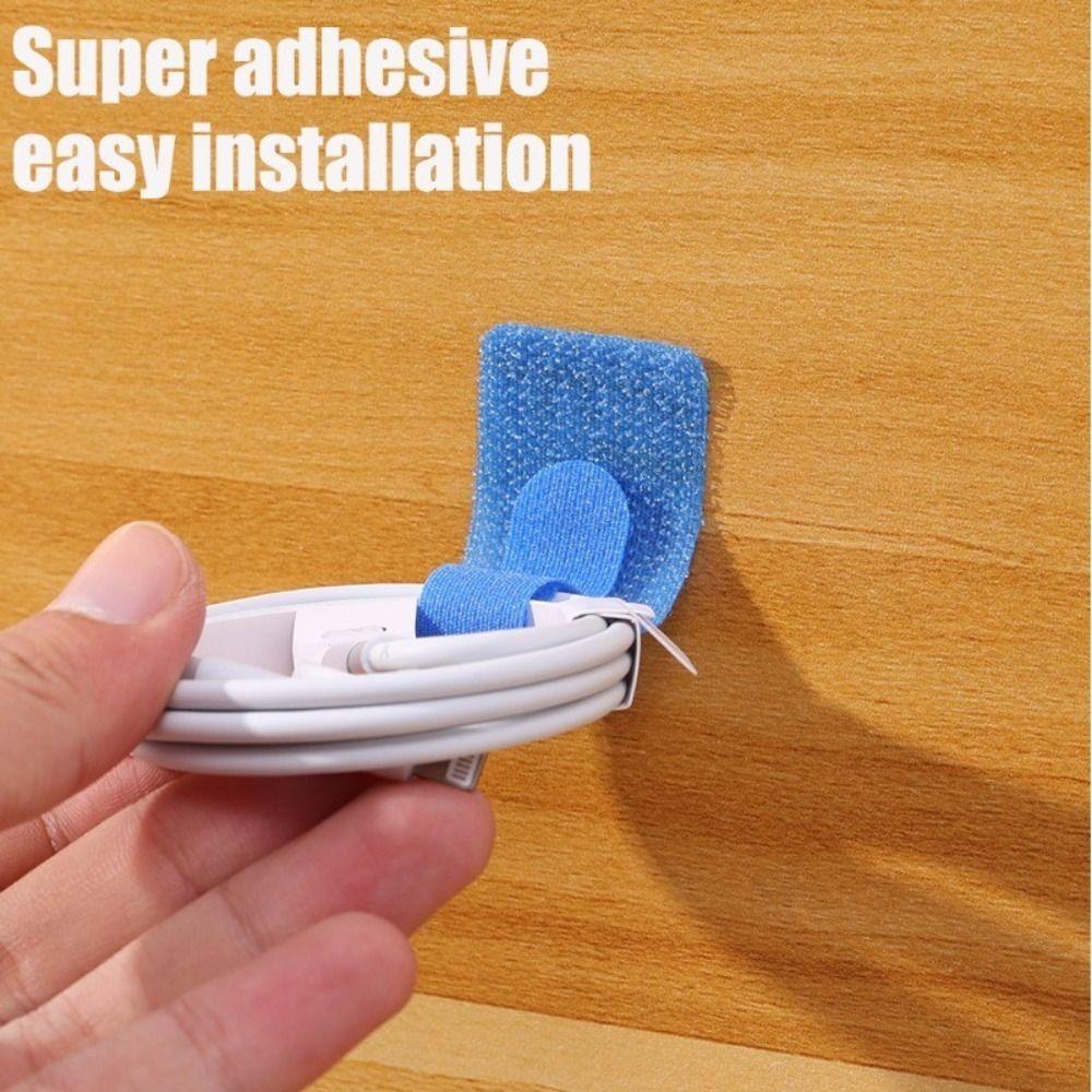 Self Adhesive Cable Ties Adjustable Rope Holder Durable Straps Manager