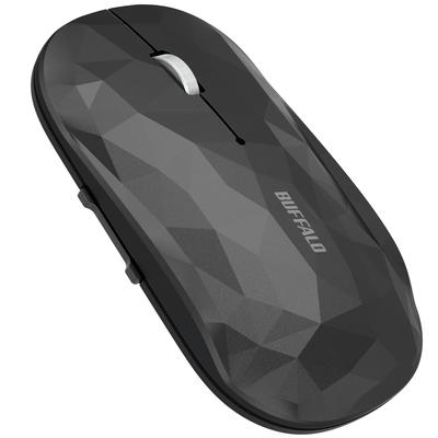Ασύρματο Κινητό Ποντίκι Buffalo Bluetooth FLEXUS Λεπτό και Ελαφρύ 5 Κουμπιά με Ασύρματο Αθόρυβο Μπλε LED Συμβατό με Πρότυπο MIL Εναλλαγή DPI