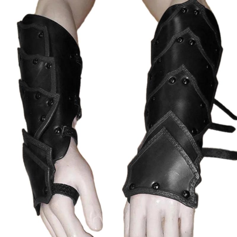 

Gothic Arm Guard Adjustable Cosplay Medieval Arm Gauntlets Wristband for Men Women Vintage Role Play Party Armor Bracers