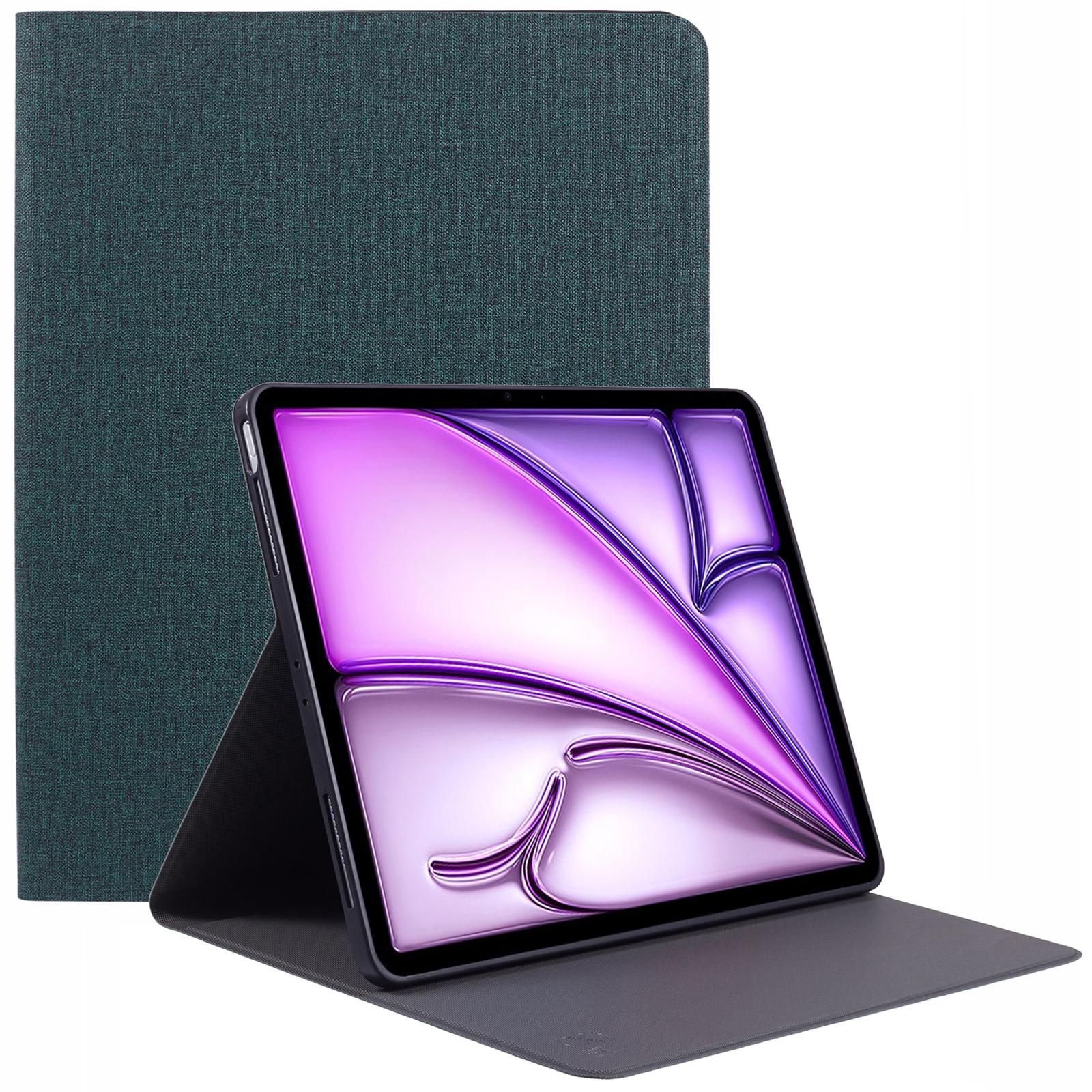 

X-LEVEL для iPad Air 13 (2025)/(2024) Ударопрочный чехол для планшета из искусственной кожи и ТПУ Green