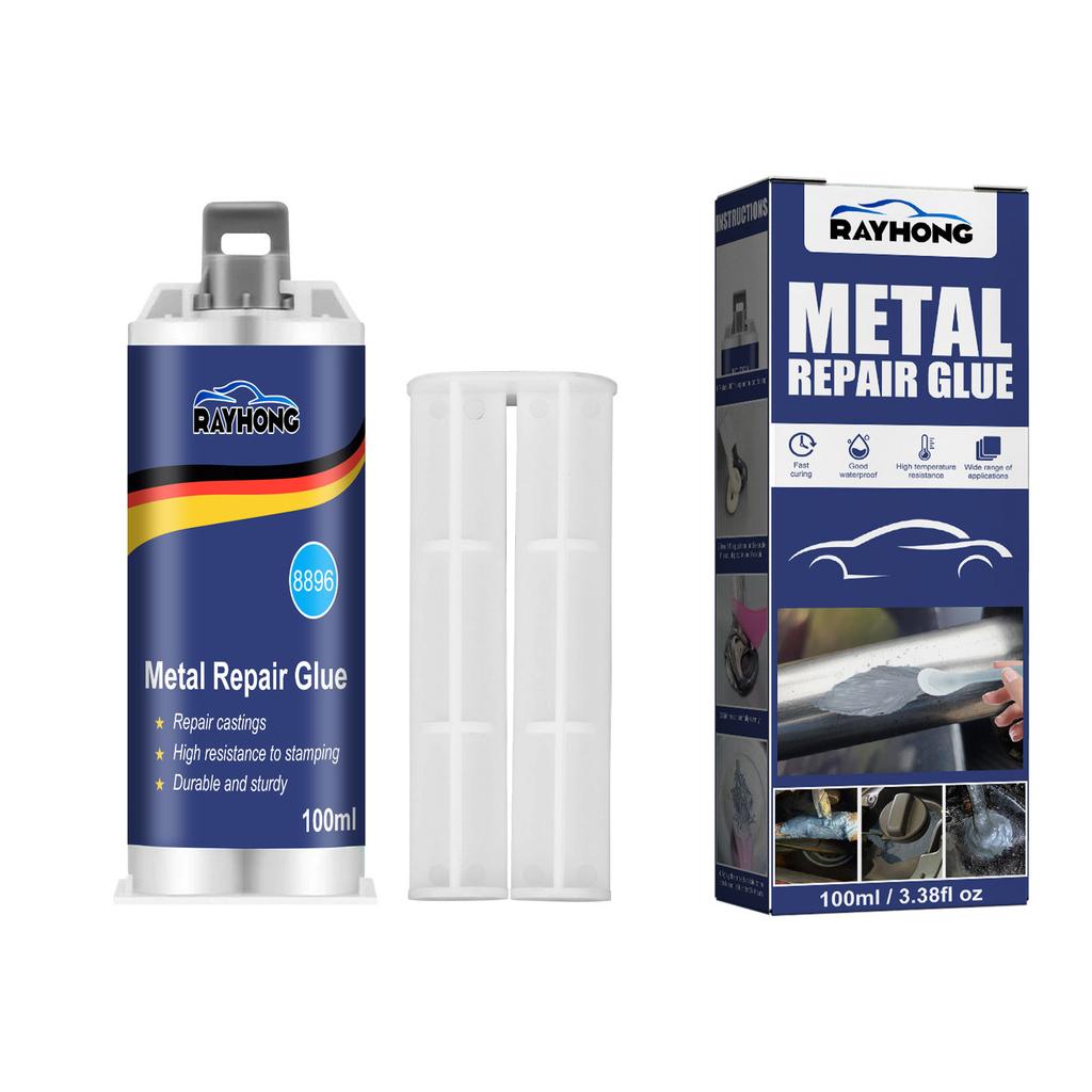 Soluzione Riparazione Metallo Adesivo Riparazione Colla Riparazione Metallo Paste Riparazione Metallo 50/100ml Ripristina Rinforza il Tuo Oggetto Metallico