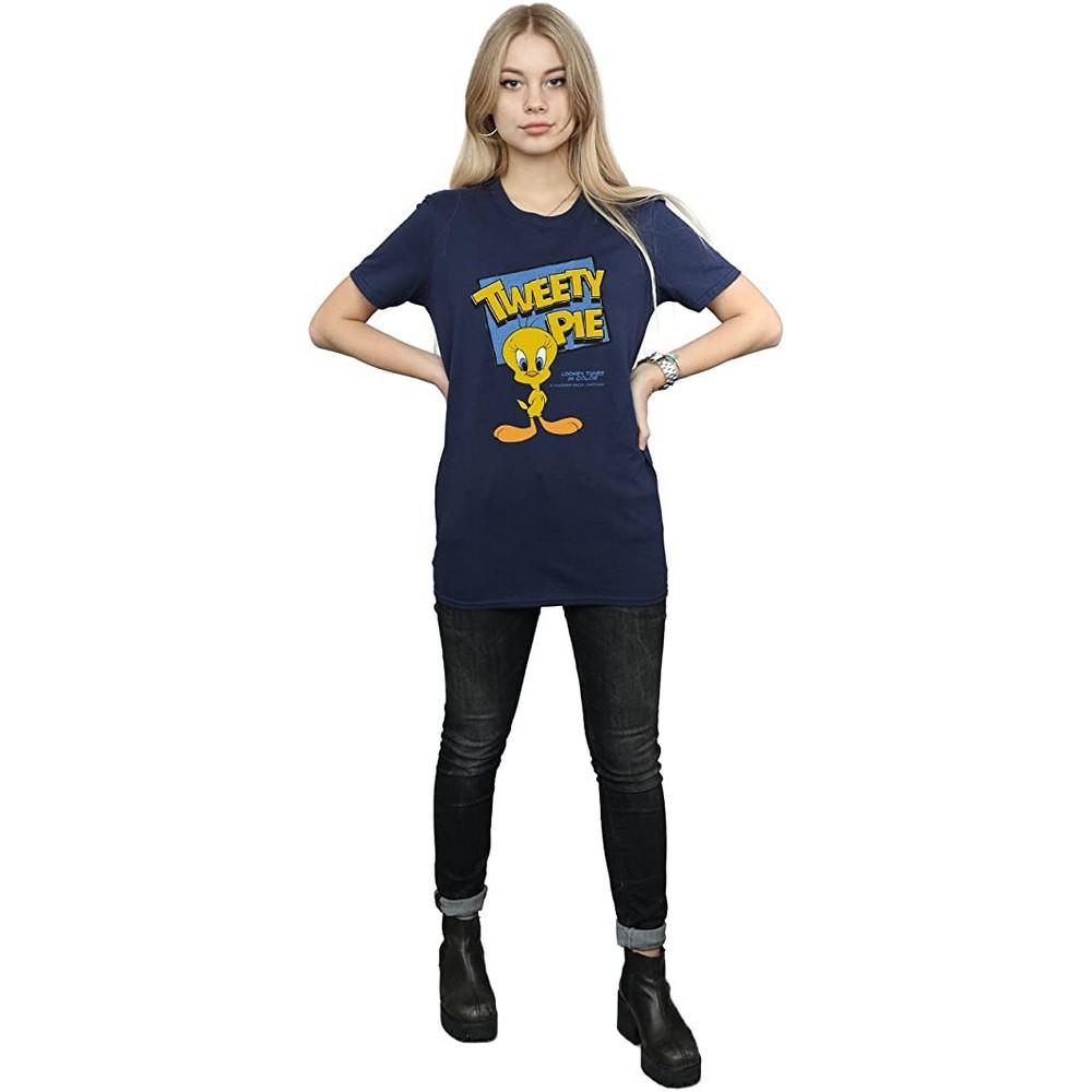 Looney Tunes Womens/Ladies Tweety Cotton Boyfriend T-Shirt