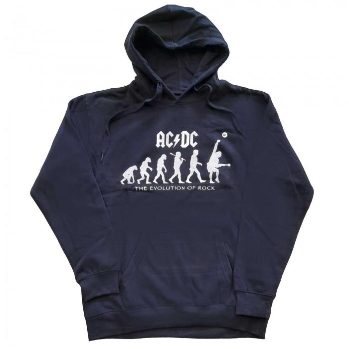 AC/DC Pulôver unissex adulto The Evolution of Rock com capuz XL azul marinho