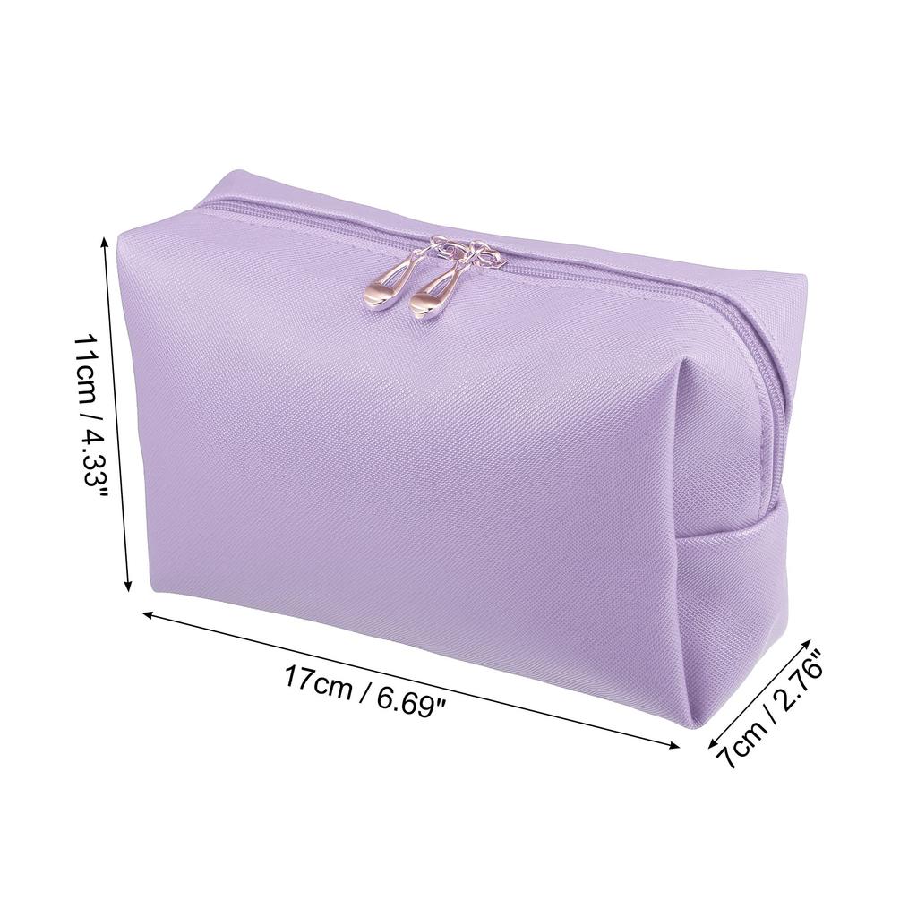 VOCOSTE Waterproof Travel Cosmetic Bag with PU Leather Case for 1 Purple Women, Pc,