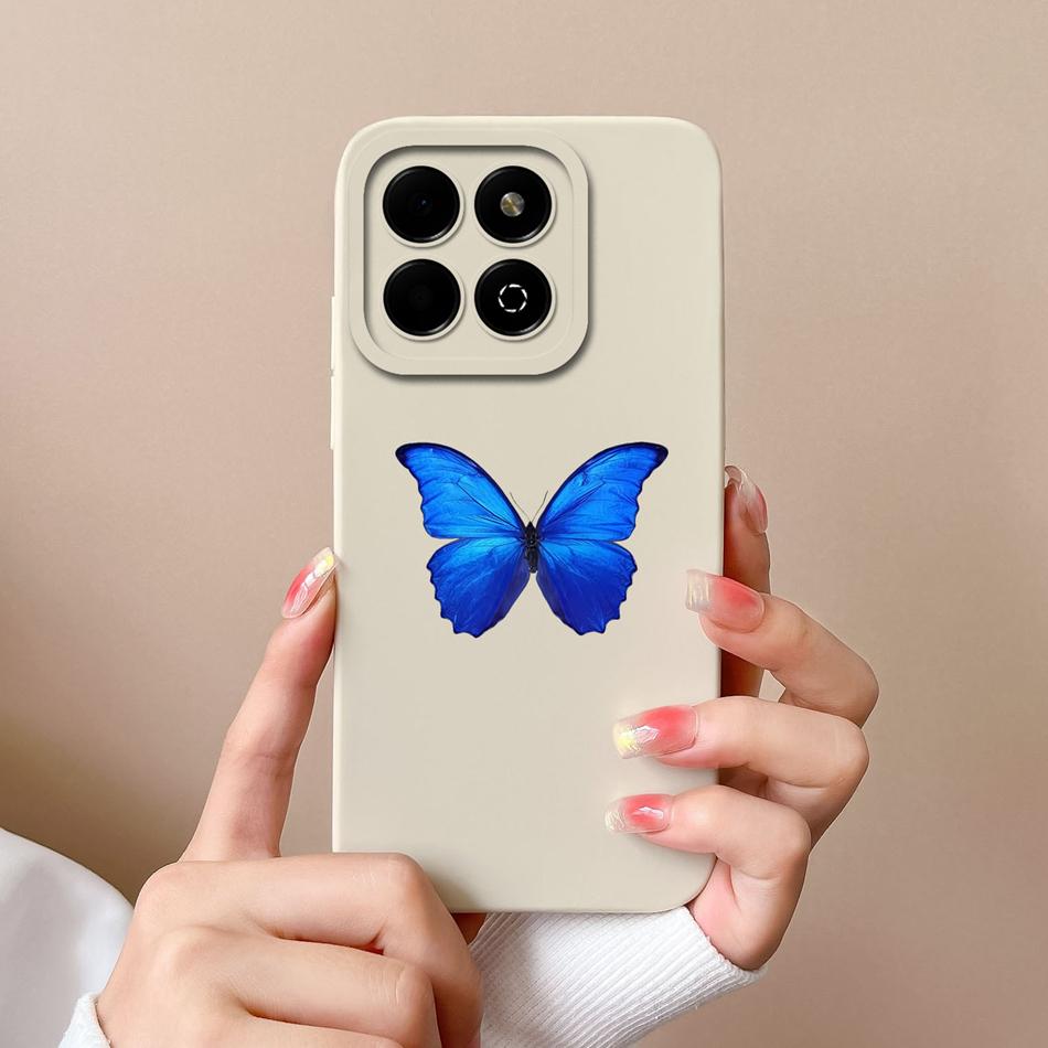 Fashion Cover For Honor X6B Case Soft Liquid Silicone Camera Protection Anti Drop Candy Phone Back Cover Model JDY-LX1 LX2 Funda