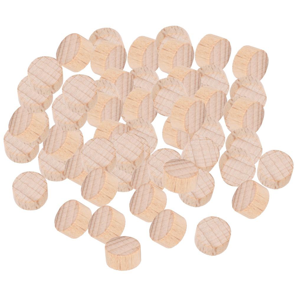 300pcs Unfinished Wood Discs 1cm Wooden Discs Wood Handmade DIY Wood Blanks  Coloring