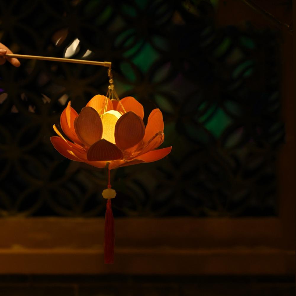 

Chinese Style Festival Lantern Material Kit Paper Ancient Style Handheld Lantern Women Children Style 1