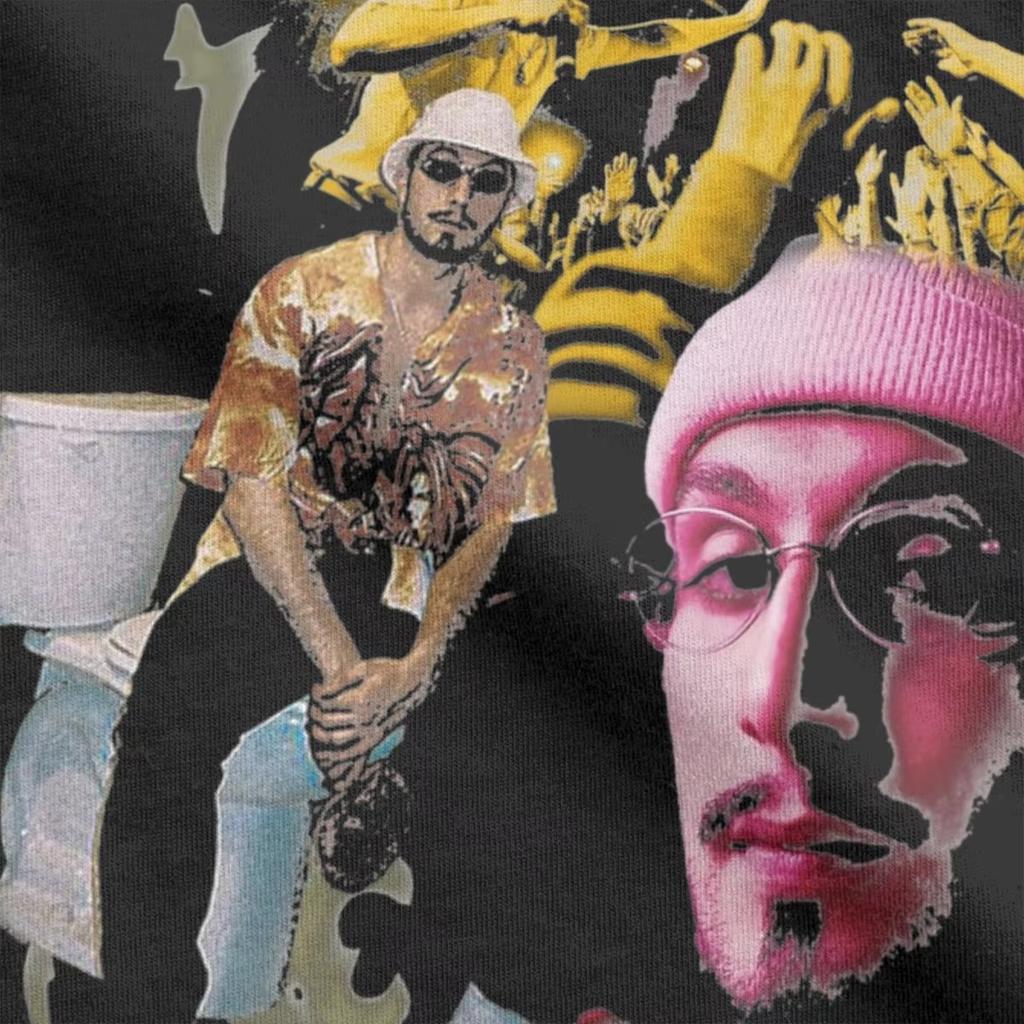 Vintage BBNO$ Vintage Bootleg T-Shirts Herren Rundhals 100% Baumwolle T-Shirts Kurzarm Tees Bedruckte Kleidung