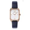 Used EMPORIO ARMANI Women's Watch Octagon Navy Emporio Armani Watch Analog Leather AR11466