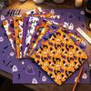 Classic Halloween Elements Stickers 12 Sheets Scrapbook Paper Set, 6x6in Double-Sided Craft Paper, Pumpkin Themed PaperPack Ghost Bat Pattern
