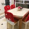 Universal Dining Chair Covers Christmas Santa Snowman Cover, Festive Slipcover, Decorative Back Xmas Party Supplies Reusable