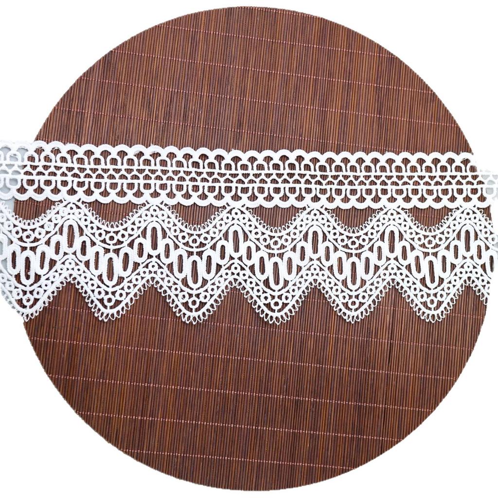 Unilateral Water-Soluble Barcode Lace, Milk Silk Embroidery Diy Accessories Children'S Dress Lace