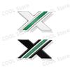 3D Chrome Metal X XPOWER Logo Car Rear Trunk Emblem Badge Nameplate Sticker For ZS HS GS 3 5 6 7 TF RX5 GT Accessories