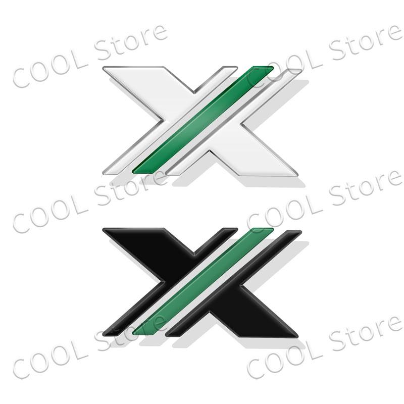 3D Chrome Metal X XPOWER Logo Car Rear Trunk Emblem Badge Nameplate Sticker For ZS HS GS 3 5 6 7 TF RX5 GT Accessories