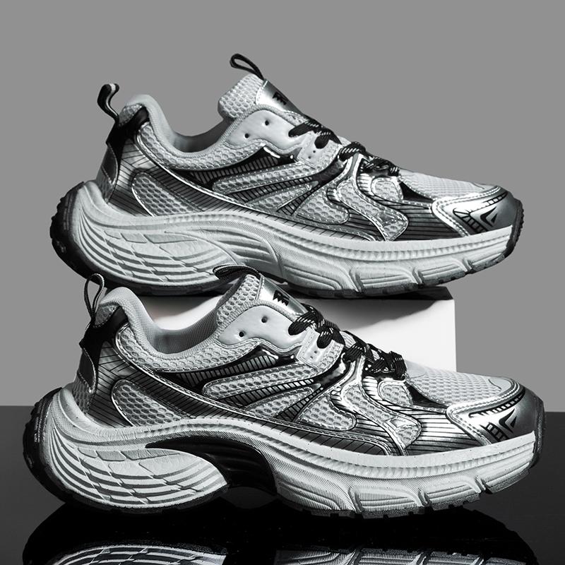 

Мужская обувь Кроссовки Специальность Спорт Дышащая Легкая Женская Повседневная Удобная Спортивная Нескользящая Обувь 45 серебряный