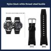 Modified Quick Release Leather Belt Nylon Strap For Casio G-SHOCK 5672 MTG-B3000 Italian leather Watchband Bracelet Accessories