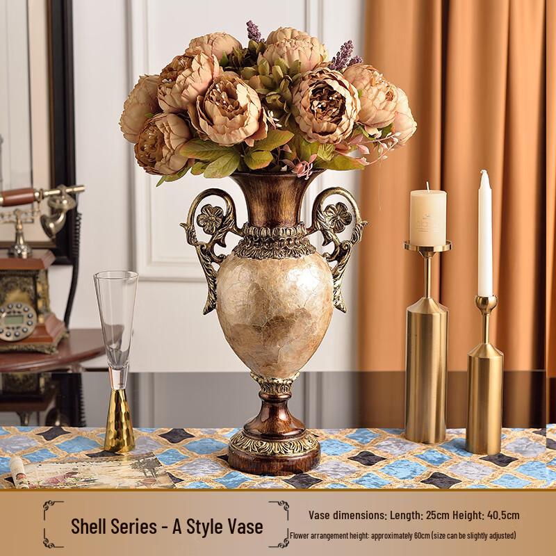 

Naijiang Retro Shell Craft Decorative Tray & Ornament Set