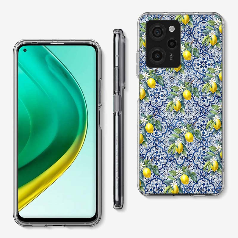 Mediterranean Lemon Cover Phone Case For Xiaomi Poco M8 M7 M6 M4 M3 X7 X6 X4 Pro F7 Ultra M5S Mi 14 14T 15 15T 12T 10T Pro 12S 1