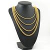 European-American Stainless Steel Dragon Bone Chain Necklace, Hip-Hop 18K Gold Titanium Steel Chain for Men and Women.