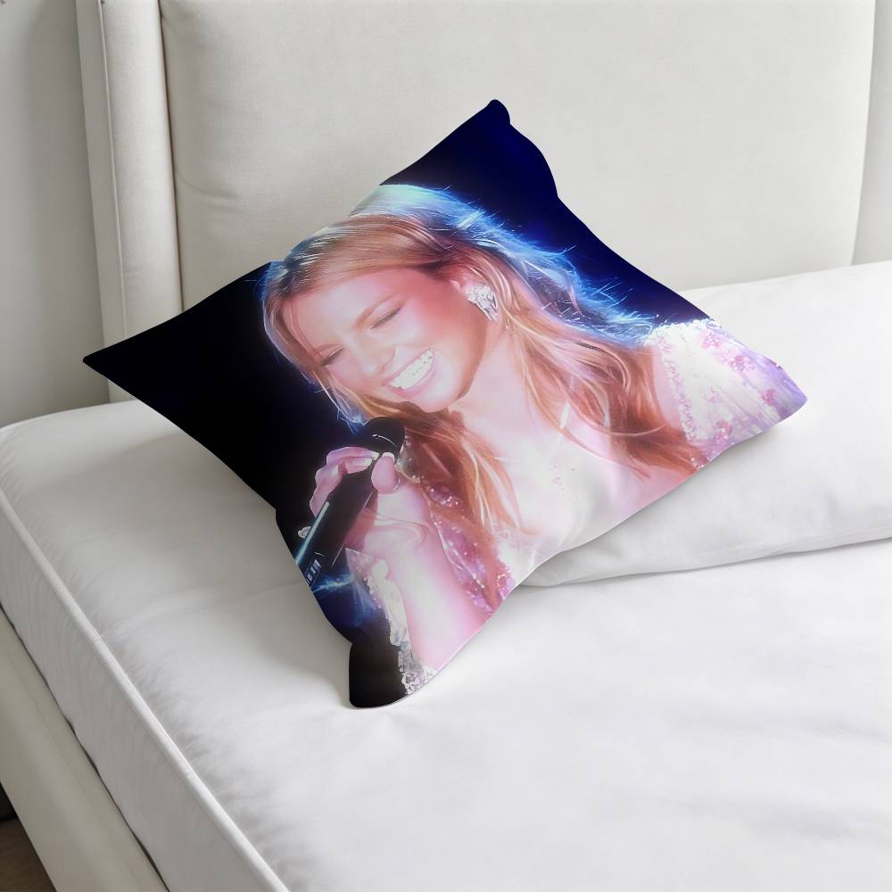 Singer BBritney SSpears Square Pillow Case Soft Decorative Throw Pillow Cover for Home Sofa Bed