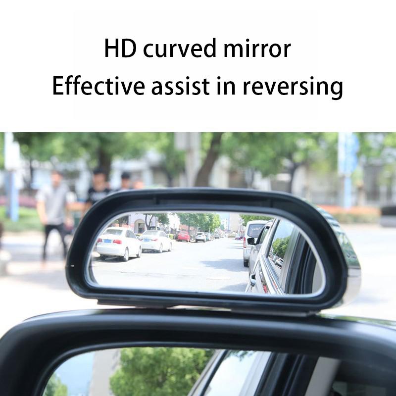 1 Stück Auto-Rückspiegel-Zusatzspiegel 360° verstellbarer Weitwinkel-Auto-Rückspiegel Zubehör Auto-Lenkrad-Totwinkelspiegel