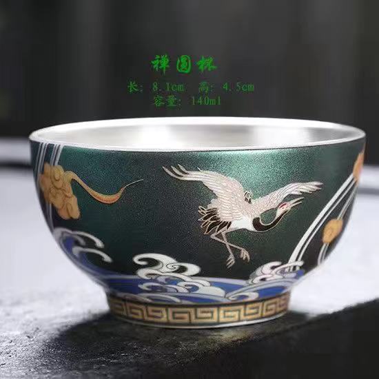 Master Cup Single Cup Kung Fu Sweet Teacup 1Bowl Enamel Color Ceramic Tea
