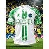 2026 Summer New Brazil Jerseys Men T-shirts Casual O-neck Sports Tshirts Man Clothing Fashion Print Casual Women Short Sleeve