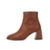 BARBARA Botas de Couro para o Dia a Dia de Tornozelo 7cm Bbe833br