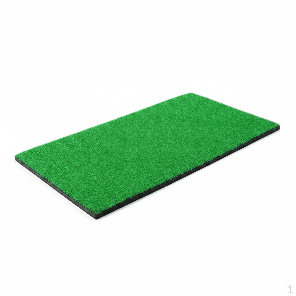 Golf Hitting Mat Indoor Outdoor Practice Swing Rubber Base Nonslip with Ball Tee