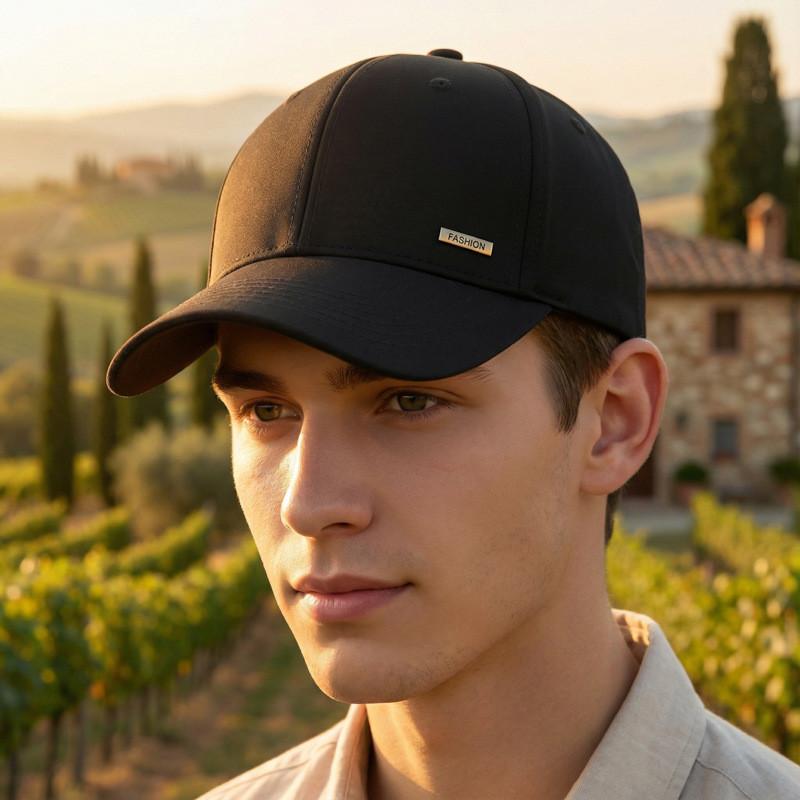 Cappellino da Baseball da Uomo con Visiera Estesa Protezione Solare Cappello da Sole da Esterno Regolabile Estivo Casual