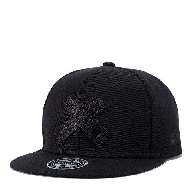 Kvaliteetsed meeste ja naiste snapback-nokkmütsid X tikandiga, lame nokk, pesapallimüts, noorte hip-hop mütsid