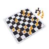 Chessmen with 1.89in King Plastic Chess Pieces with Chessboard for Adults Kids Party Supplies Brown and Yellow