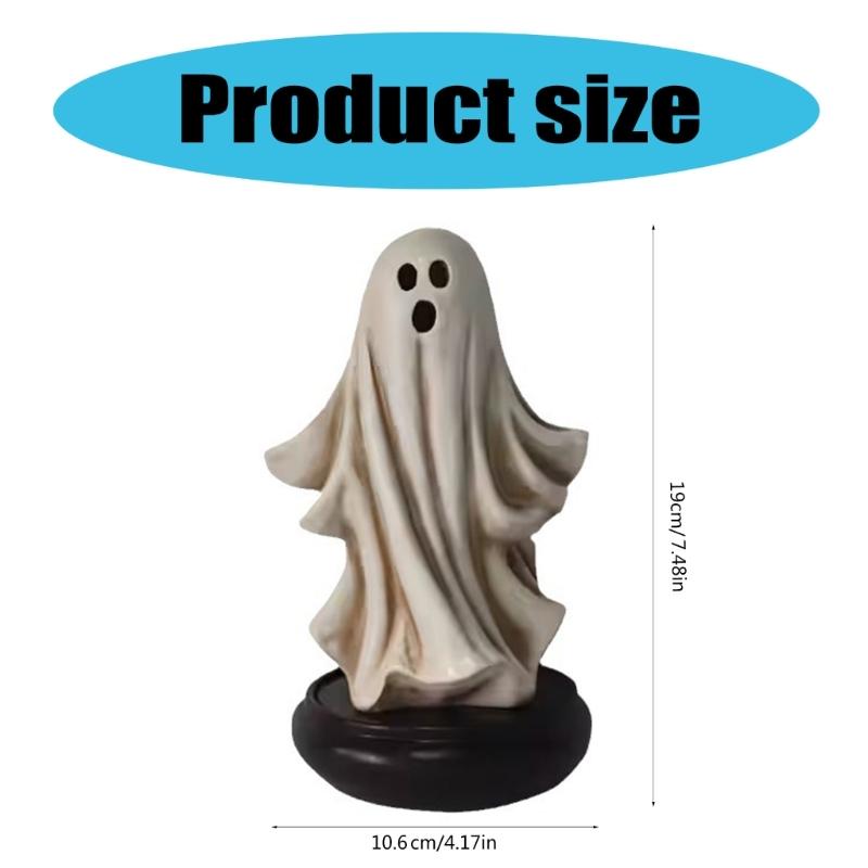 Cartoon Ghostly Ornament Incenses Holder Resins Statues Ghostly Figurine Incenses Burners for Festivals Halloween Decors