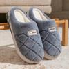 Indoor home thick bottom plush autumn and winter cotton slippers warm plush couple dormitory hotel wool slippers