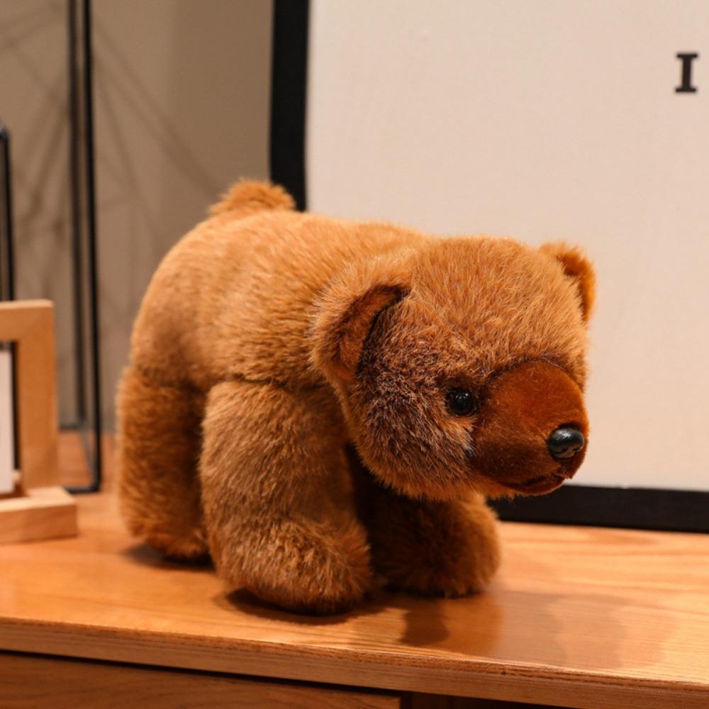 Plush Bear Toy Soft Stuffed Brown Bear Plush Cute Polar Bear Doll Birthday Gift