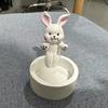 Resin Ghost Candle Holder Rabbit Dog Tea Scented Candle Candlestick Living Room Bathroom