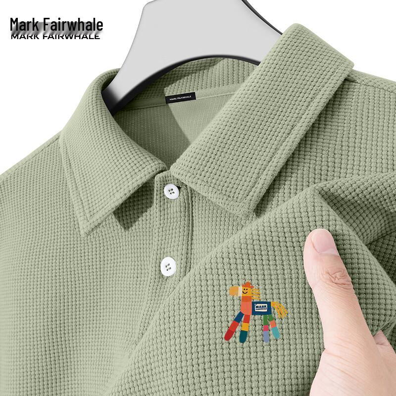 Mark Fairwhale Men s Waffle Knit Polo Shirt M