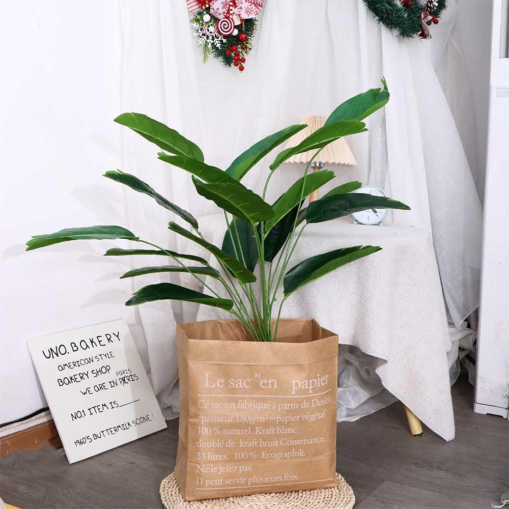 32" Large Living Room Tropical Fake Plant Faux Banana Tree Artificial Palm Home Decoration