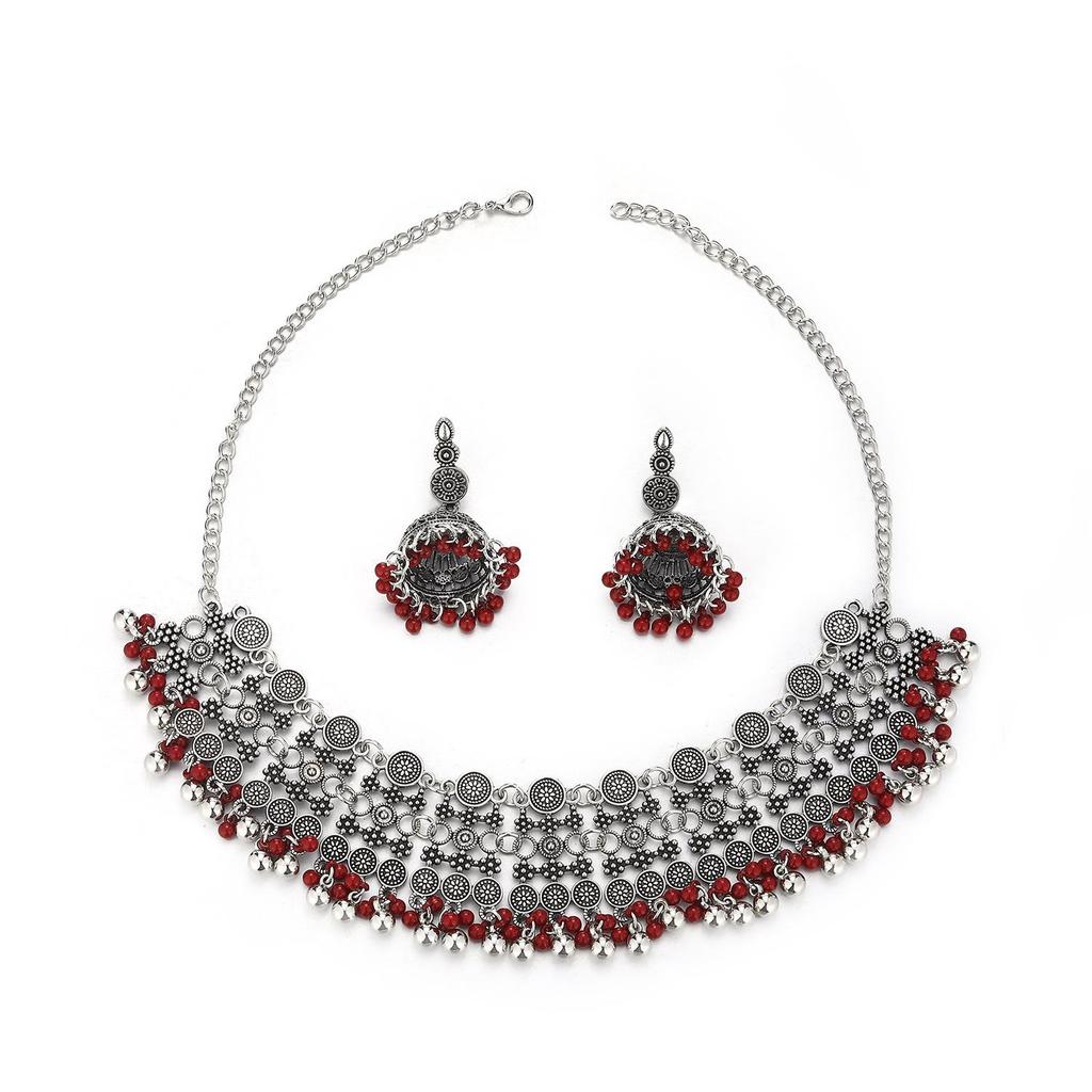 European Bohemian Tassel Necklace & Earring Set