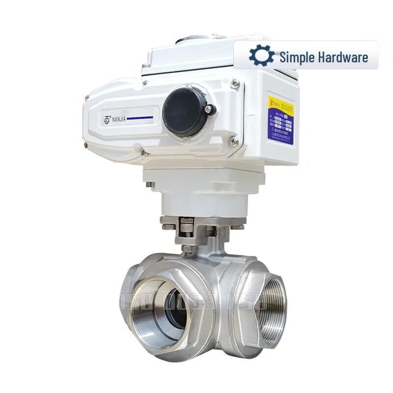 

Electric Three-Way High-Pressure Threaded Ball Valve CN plug (adapter included)