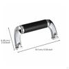 Zinc Alloy Carrying Handle Stable Construction Folding Luggage Black