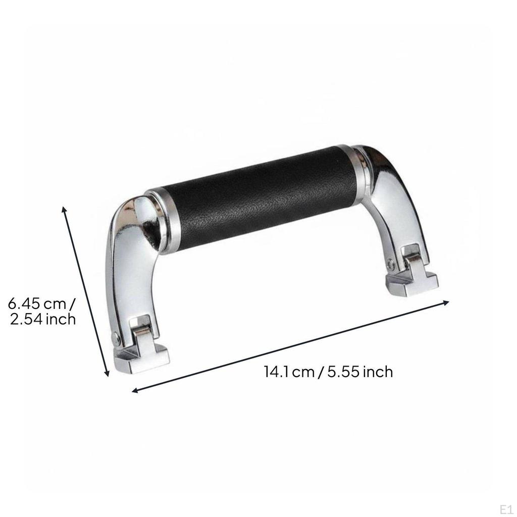 Zinc Alloy Carrying Handle Stable Construction Folding Luggage Black