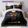 Al-Ittihad FC Pattern Bedding,Quilt Set Quilt Cover Pillowcase Home Birthday Gift(1 * Duvet Cover + 2 * Pillowcase, Without Core)