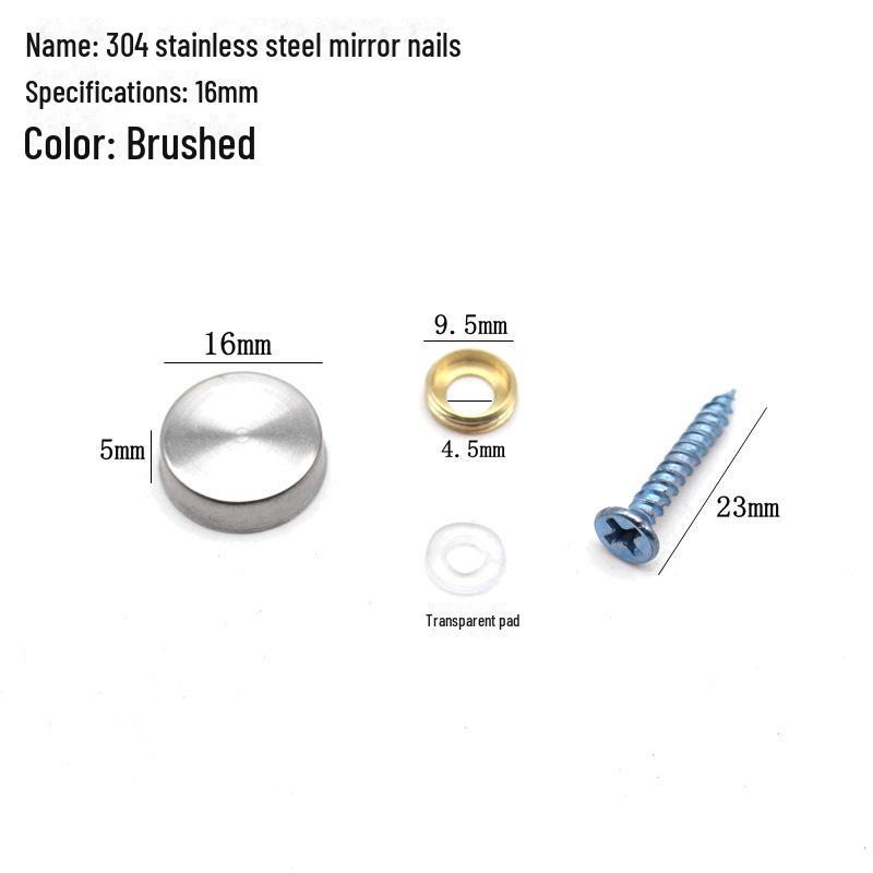 

Декоративные винты для зеркал из нержавеющей стали 304 с акриловыми колпачками