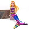 Colorful Party Dress Gown For Barbie Doll Outfits Bra & Skirt Fashion Top Bra Clothes Cosplay Genuine Mermaid Fishtail Dresses