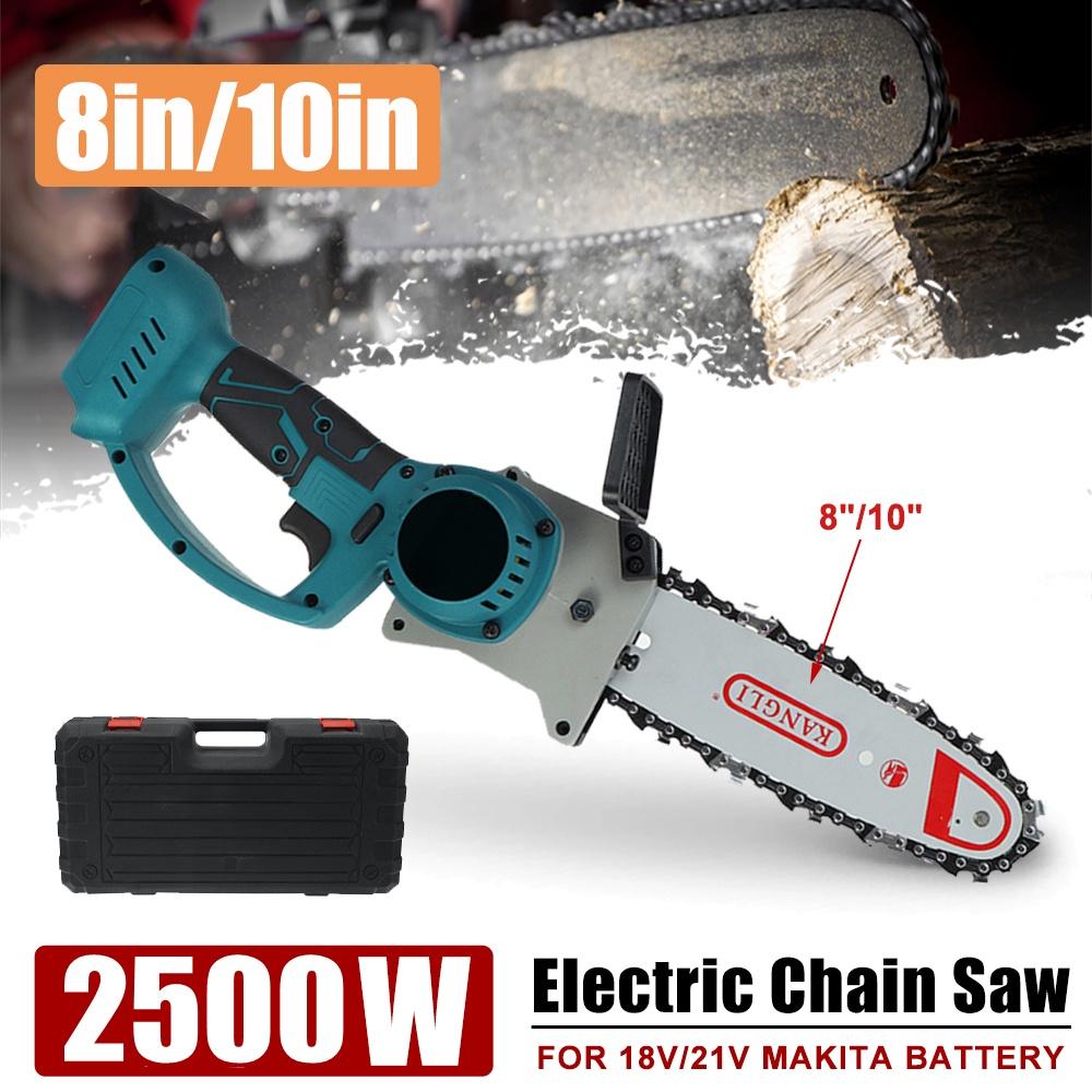 288VF Brushless Electric Saw Chainsaw 8/10 Inches Rechargeable Wood Cutter Woodworking Power Tools For Battery 2500W