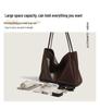 Trendy British-Style PU Leather Tote: Large Capacity, Versatile Commuter Shoulder Bag