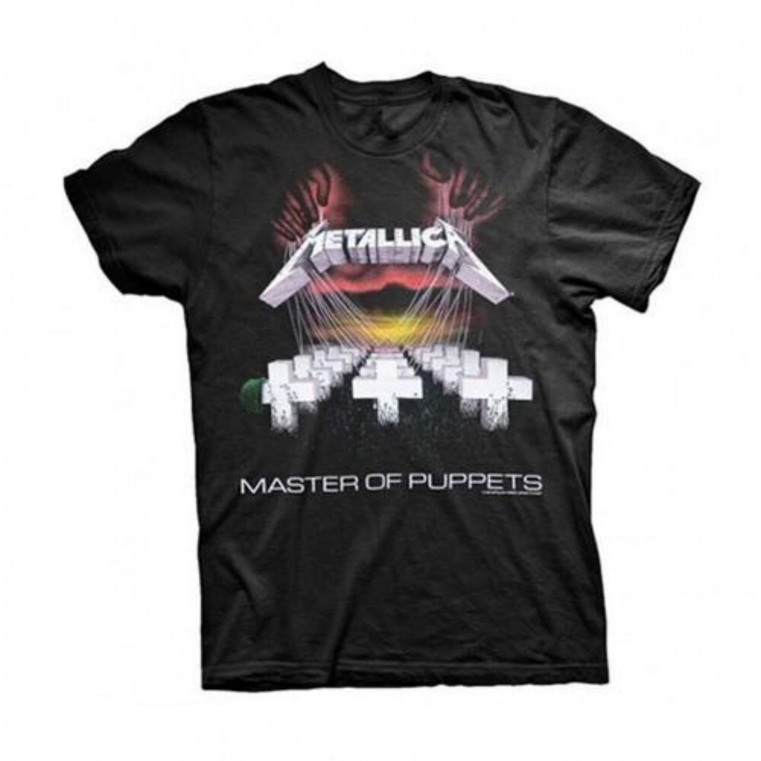Metallica Unisex Adult Master Of Puppets Back Print T-Shirt S чёрный