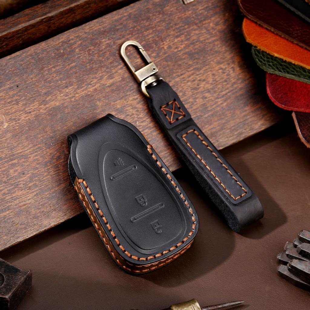 For Chevrolet Key Bag New Cruze Malibu Explorer Leather Car Key Cover