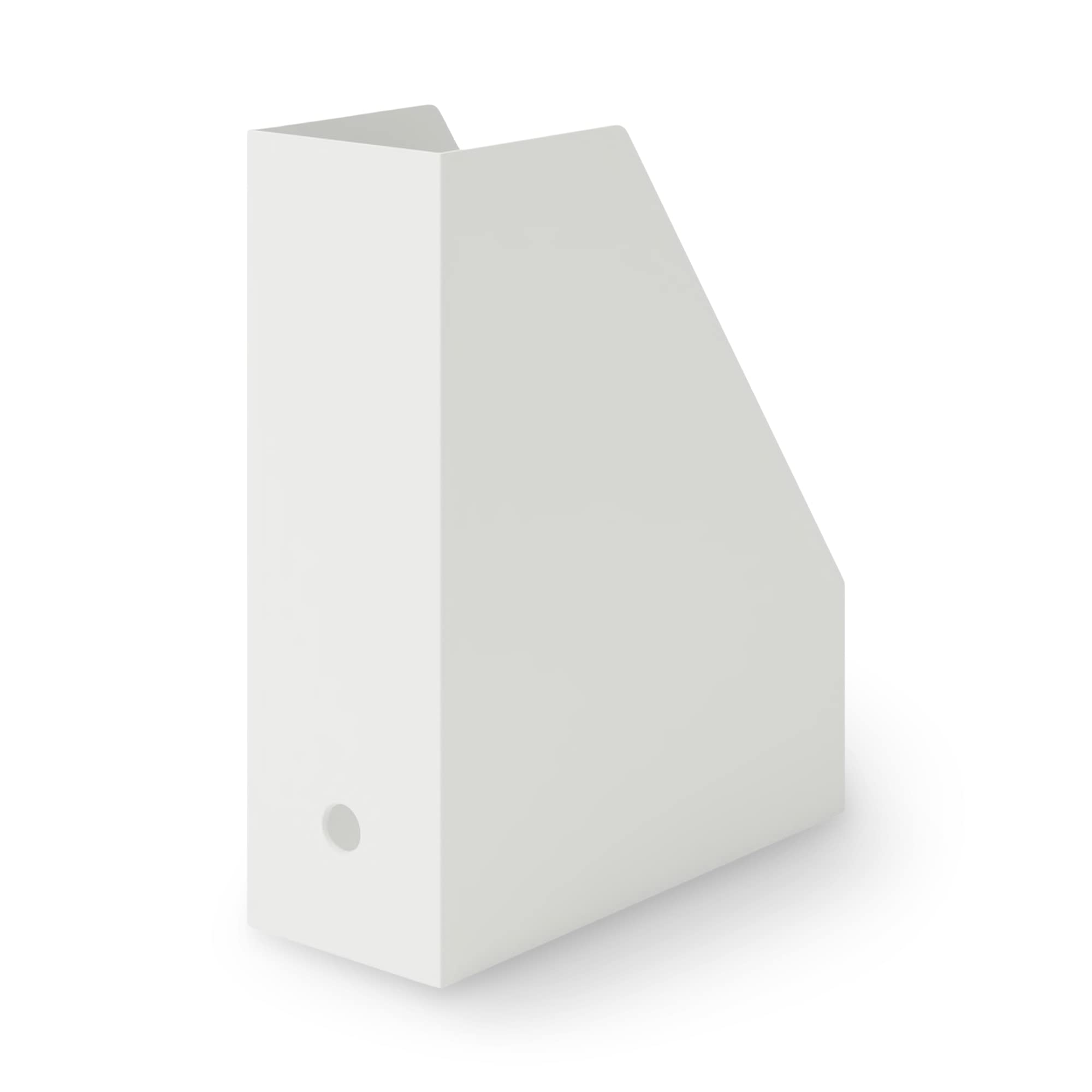 

MUJI Recycled Polypropylene Stand File Box White W10 x x 83904340 - Gray, Approx. D27.6 H31.8cm,